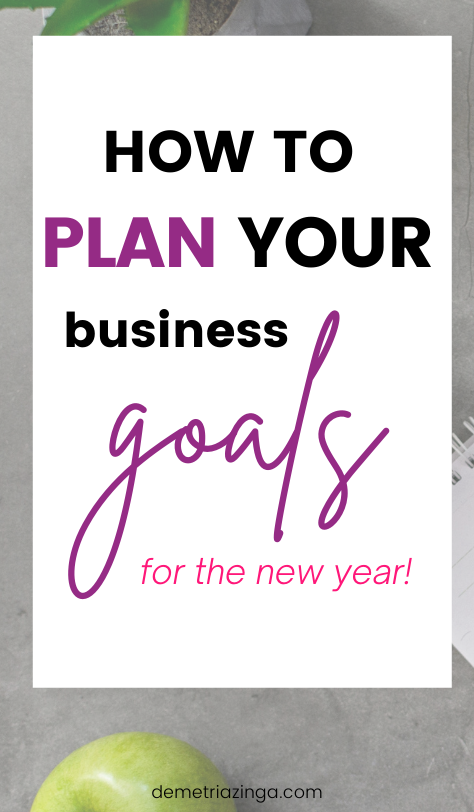 PLAN your business goals