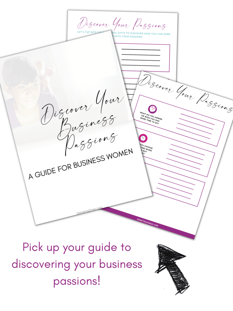Discover Your Business Passions Worksheets
